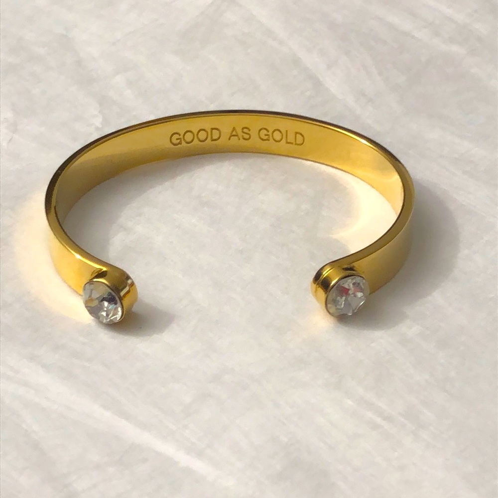 Gold cuff bracelet